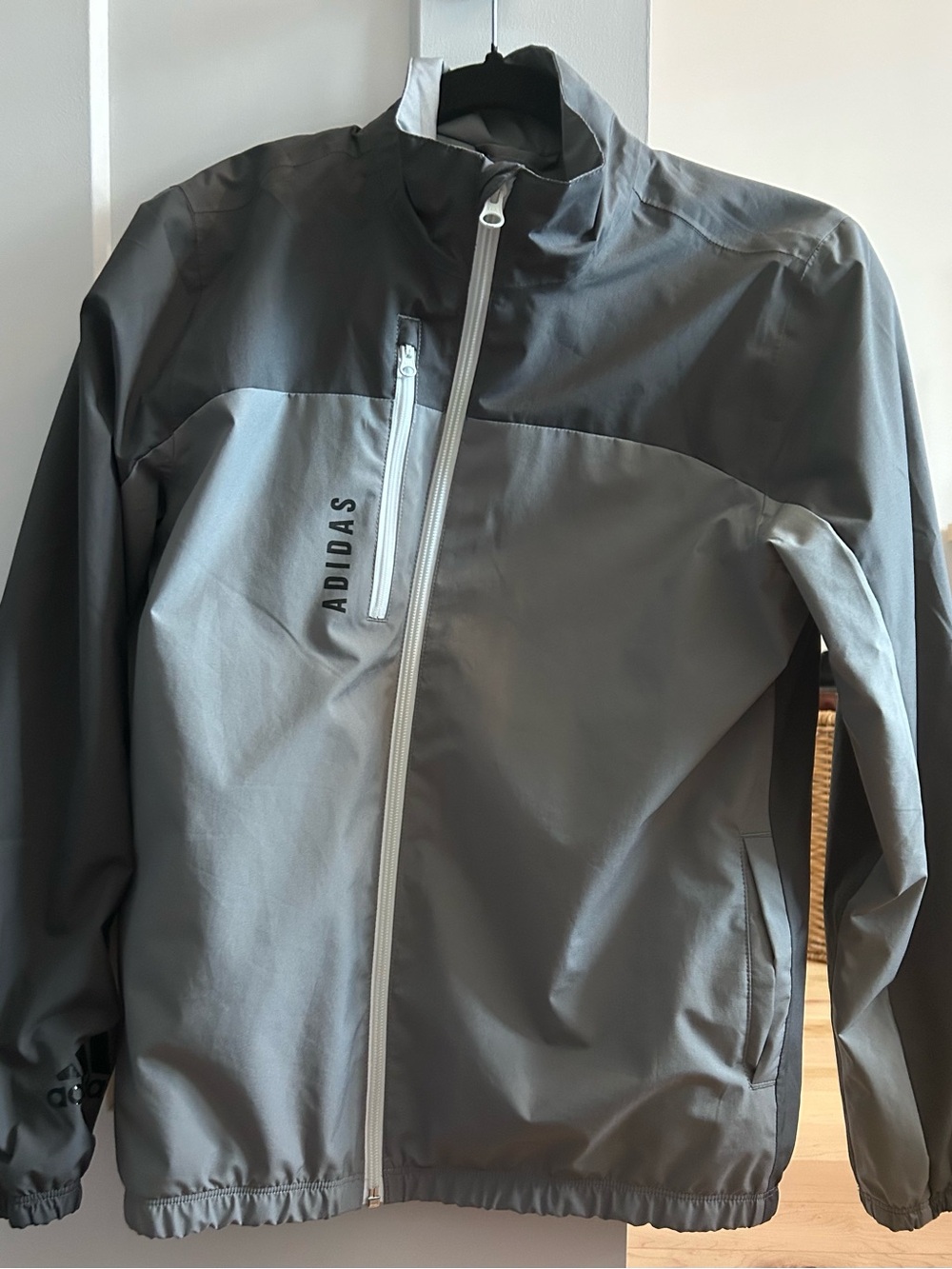 adidas Gray Two-Tone Kids Performance Jacket